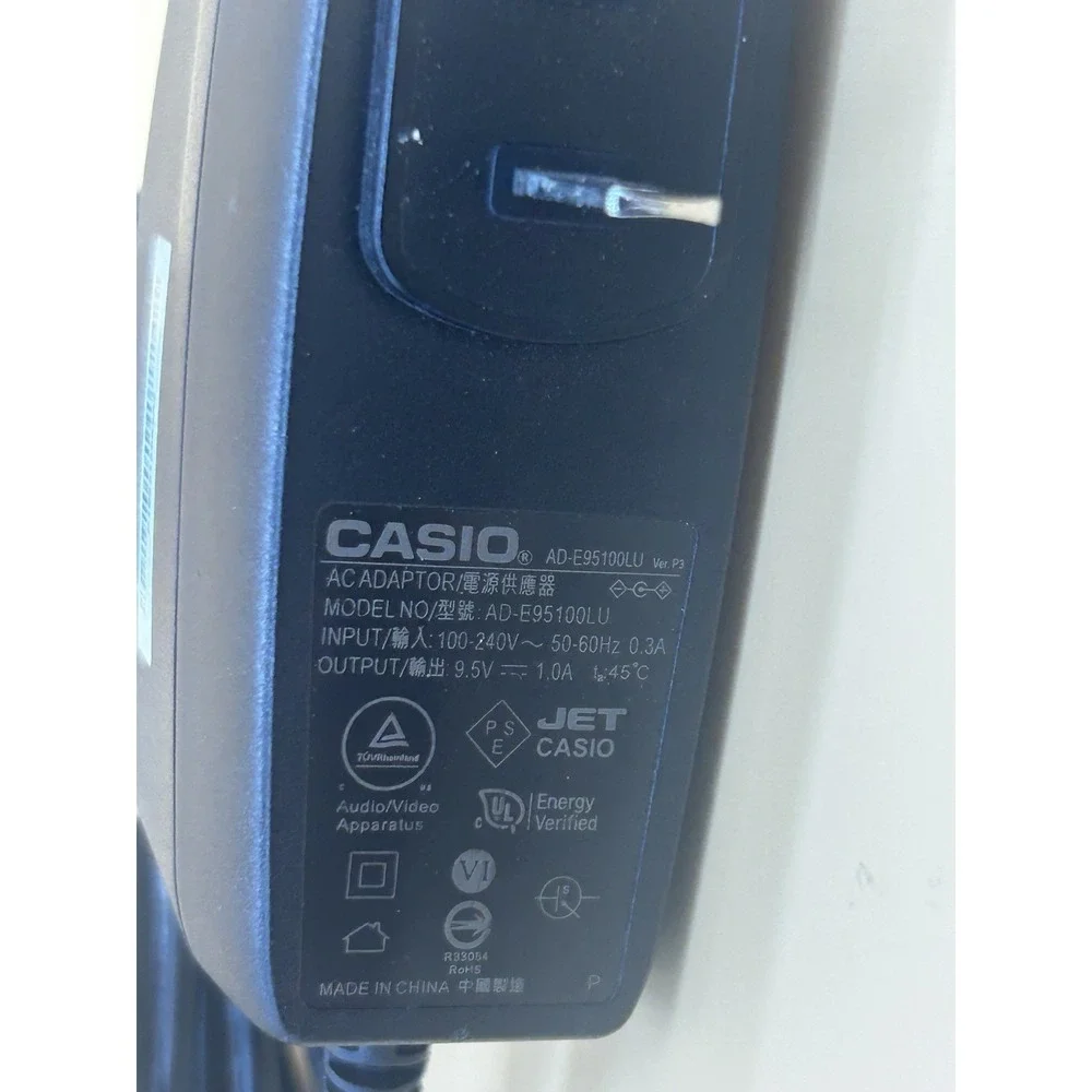Original Genuine Casio‎ AD-E95100LU Keyboard Power Adapter OEM 9.5V AC Adapter